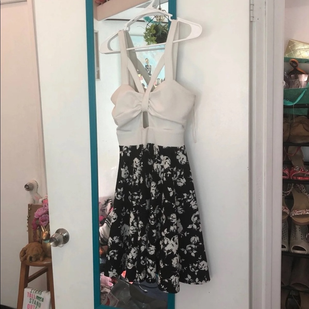 White And Black Dress